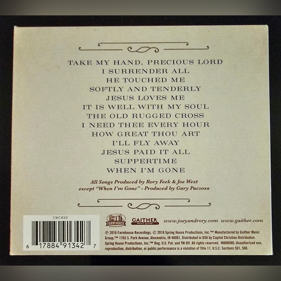 "Joey + Rory--Hymns" CD. Perfect condition. - Picture 2 of 3